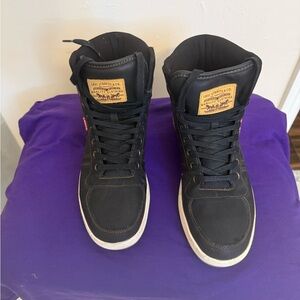 Levi's Black High-Top Sneakers for Men